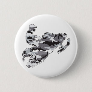 Camo Grey Sled on Black copy 6 Cm Round Badge