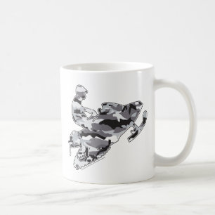 Camo Grey Sled on Black copy Coffee Mug