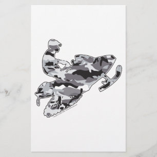 Camo Grey Sled on Black copy Stationery