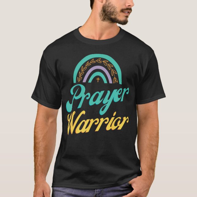 Camo Heels Prayer Warrior Jesus Christian God Desi T-Shirt (Front)