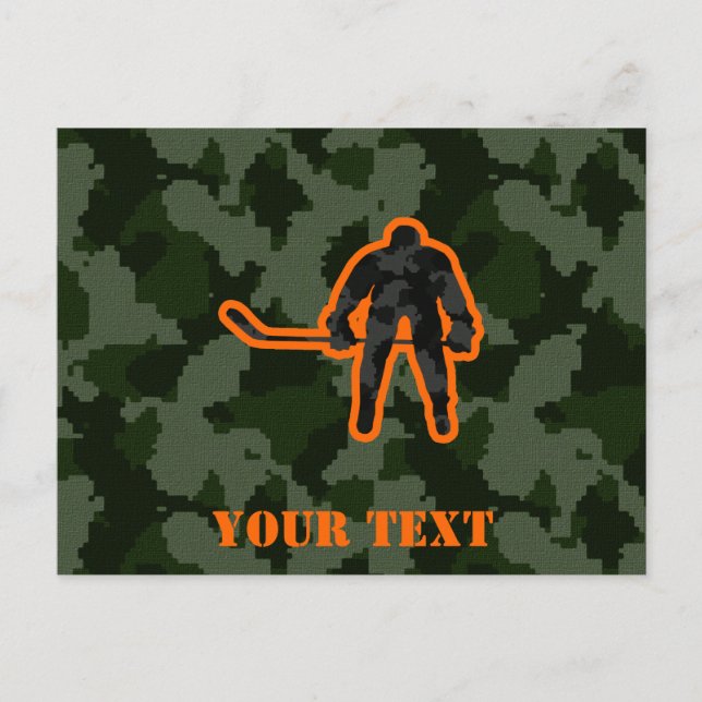 Camo Hockey Postcard (Front)