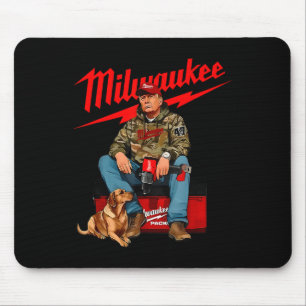 Camo Hunting Season Hand Drill Dog Hunt Mouse Mat