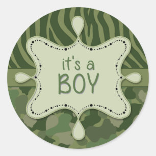 Camo It's a Boy Sticker