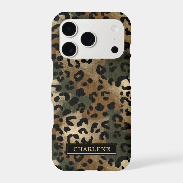 Camo Leopard Print Monogrammed (Back)
