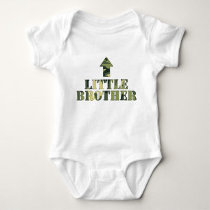 Camo LITTLE Brother shirt / great baby shower idea