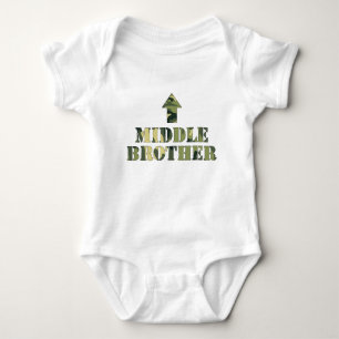 Camo Middle Brother shirt / great baby shower idea