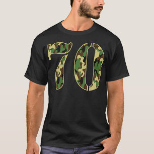 Camo Military Soldier Number 70 Jersey T-Shirt