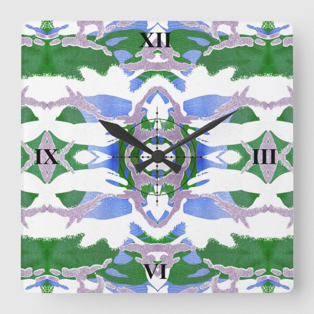 Camo Moda Square Wall Clock (Front)