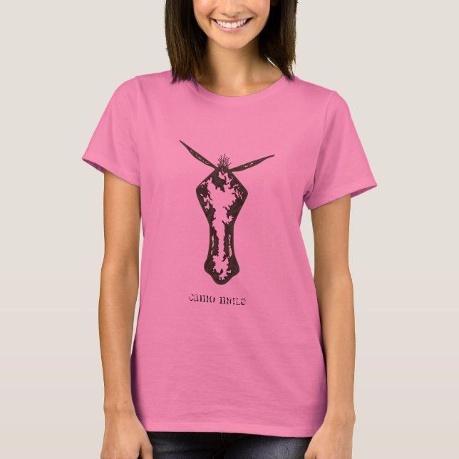 CAMO MULE IN PINK T-Shirt (Front)