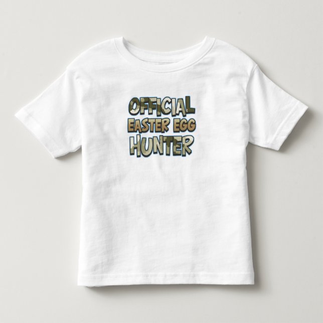 Camo Official Easter Egg Hunter Shirt (Front)