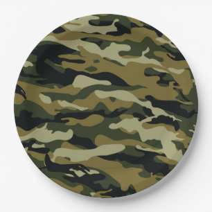 Camo Paper Plate