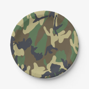 Camo Paper Plates