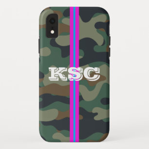 Camo Pattern Phone Case with Pink