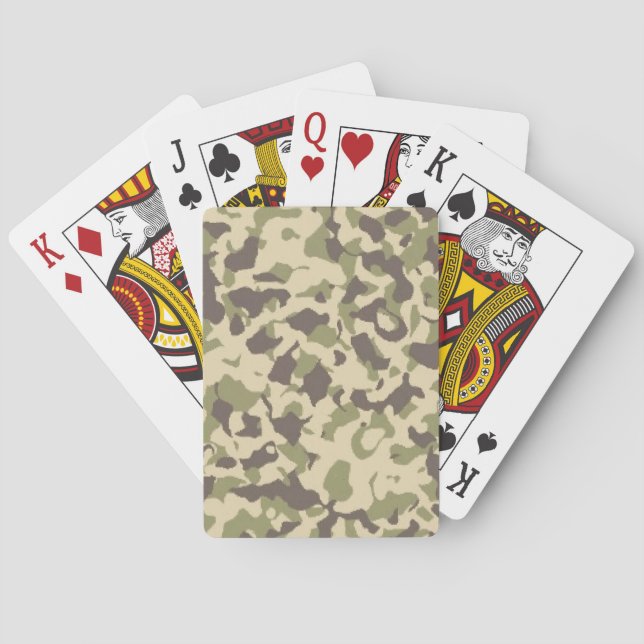 Camo Pattern Playing Cards (Back)