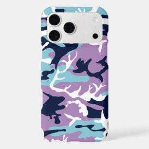 Camo Pattern - Purple Navy Blue White