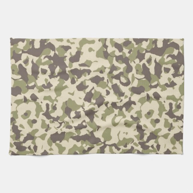 Camo Pattern Tea Towel (Horizontal)