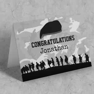 Camo   Personalised Army Passing Out Card