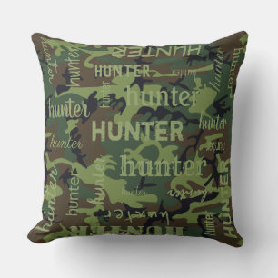 Camo Personalised Shorter Name Cushion