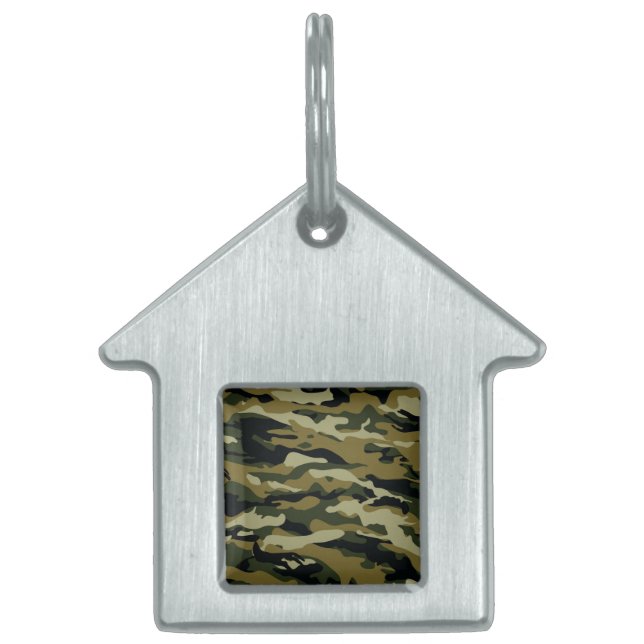 Camo Pet ID Tag (Front)
