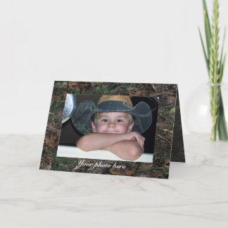Camo Photo Greeting Card