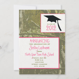 Camo & Pink 2012 Graduation Announcement
