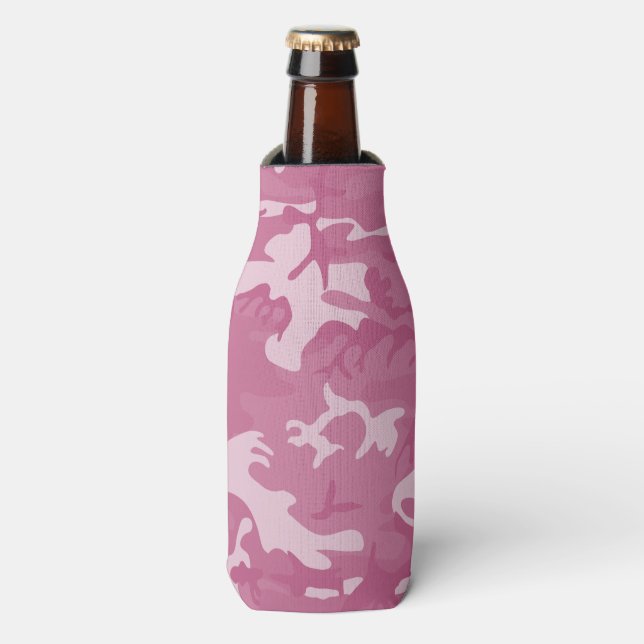 Camo Pink Bottle Cooler (Bottle Front)