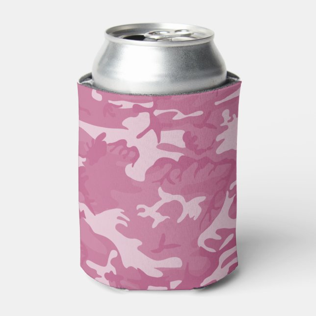 Camo Pink Can Cooler (Can Front)