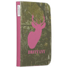 Camo & Pink Deer Head Kindle Case
