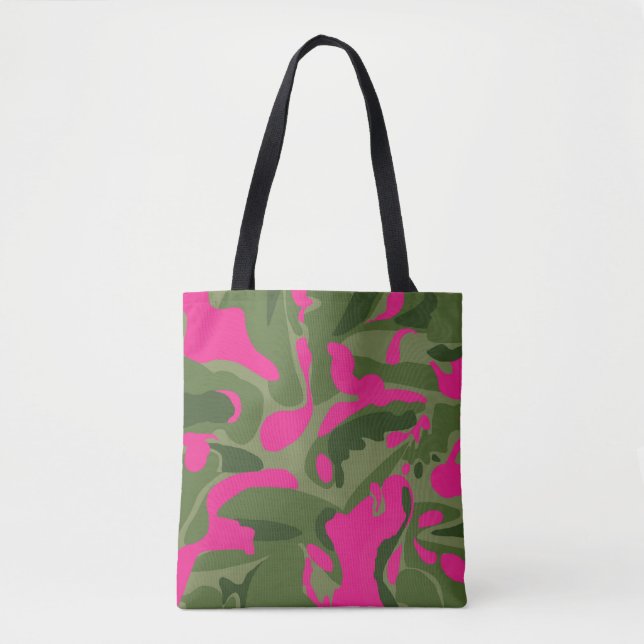 Camo pink tote bag (Front)
