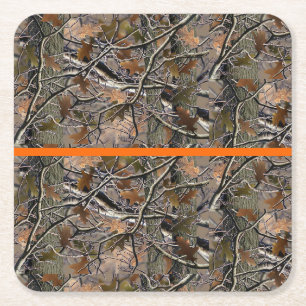 Camo Poker Coasters! Great Gift and Trending! Camo Square Paper Coaster