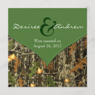 Camo Post Wedding Announcements