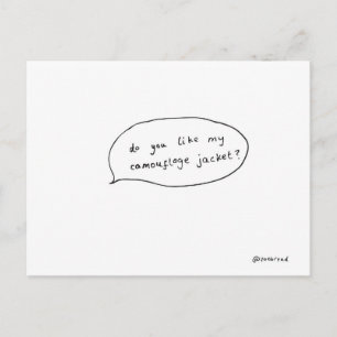 camo postcard