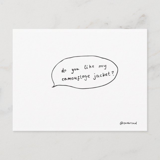 camo postcard (Front)