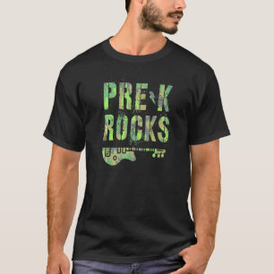 Camo Pre K Rocks Camp Teacher Squad Pre School Kid T-Shirt