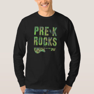 Camo Pre K Rocks Camp Teacher Squad Pre School Kid T-Shirt