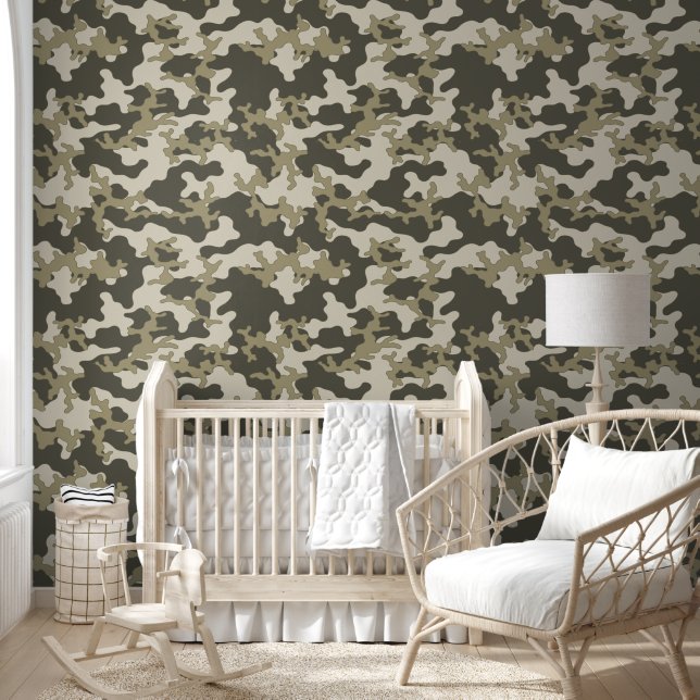 Camo Print Wallpaper (Kids)