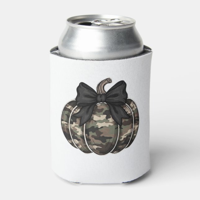 Camo Pumpkin Classic T-Shirt.png Can Cooler (Can Front)