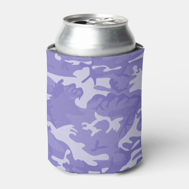 Camo Purple Can Cooler (Can Front)