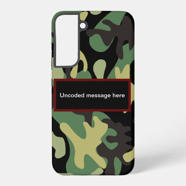 Camo Samsung Galaxy S22+ Case (Back)