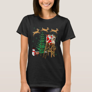 Camo Santa Christmas Deer Hunting Camouflage Hunte T-Shirt