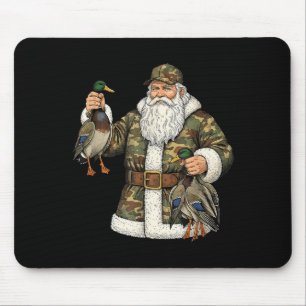 Camo Santa Mallard Duck Hunting Christmas Hunter G Mouse Mat