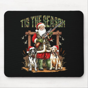 Camo Santa Tis The Season Hunter Christmas Hunting Mouse Mat
