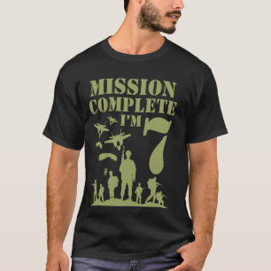 Camo Seven Birthday Boy Military 7th Party Boys Ag T-Shirt