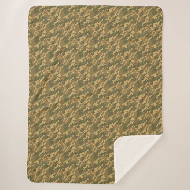 Camo Sherpa Blanket (Front)