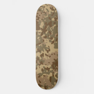 Camo Skateboard Brown Tan Green