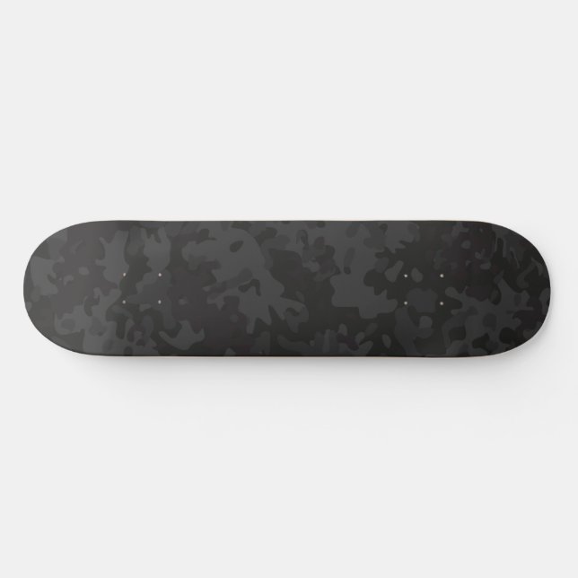Camo Skateboard Dark Black Gray (Horz)