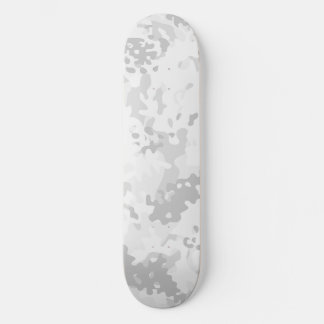 Camo Skateboard White Gray