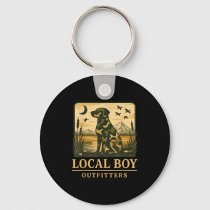 Camo Southern Local Boy Duck Hunting Black Lab Out Key Ring