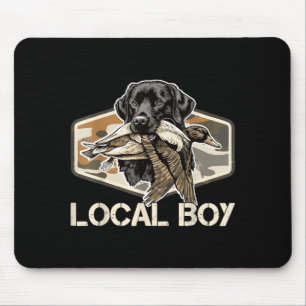 Camo Southern Local Boy Duck Hunting Black Lab Out Mouse Mat