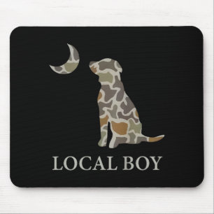 Camo Southern Local Boy Duck Hunting Black Lab Out Mouse Mat